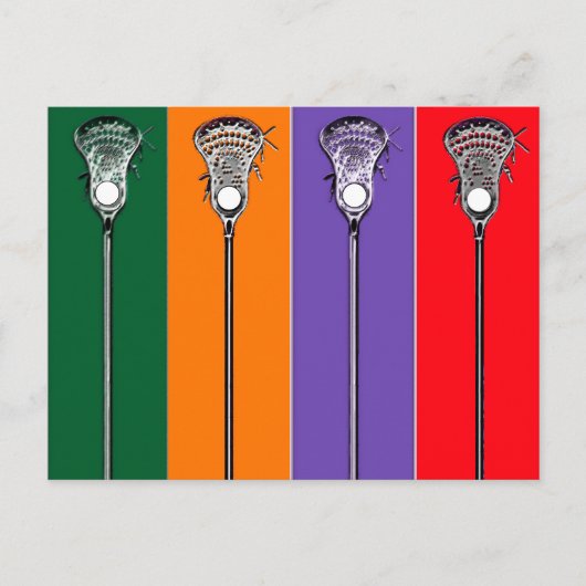 Lacrosse Briefkaart (Voorkant)