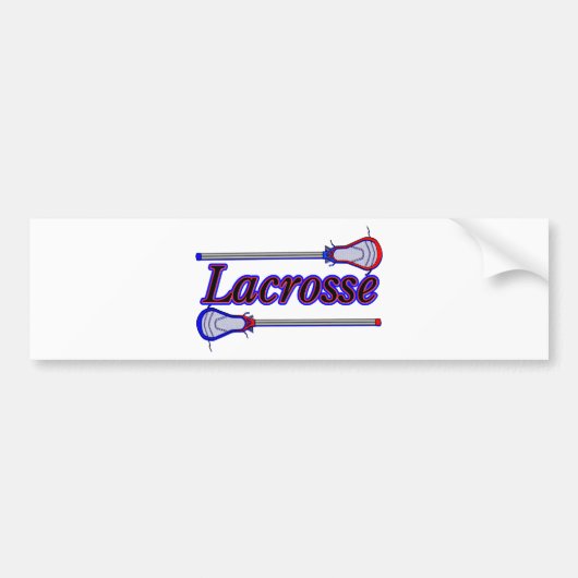 Lacrosse Bumpersticker (Voorkant)