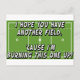Lacrosse Burning Field Briefkaart