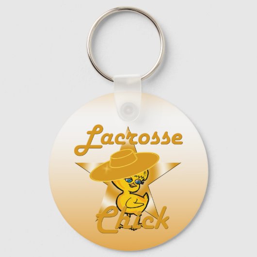 Lacrosse Chick Sleutelhanger (Voorkant)