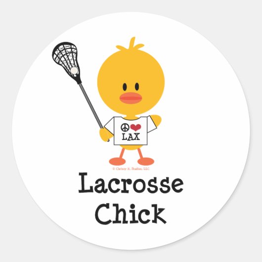 Lacrosse Chick Stickers (Voorkant)