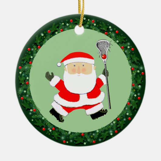 Lacrosse Christmas Collectible 2025 Keramisch Ornament (Voorkant)