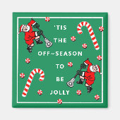 Lacrosse Christmas Stocker Magnet de la voleuse (Devant)