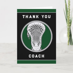 Lacrosse Coach Bedankkaart