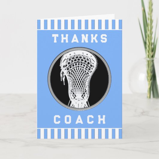 Lacrosse Coach Bedankkaart (Voorkant)