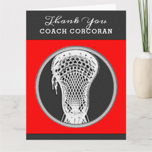 Lacrosse Coach bedankt Kaart