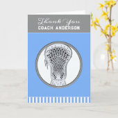 Lacrosse Coach bedankt Kaart (Gele Bloem)