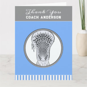 Lacrosse Coach bedankt Kaart