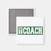 Lacrosse Coach - groen Magneet (Voorkant / Achterkant)
