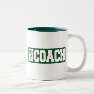 Lacrosse Coach - groen Tweekleurige Koffiemok
