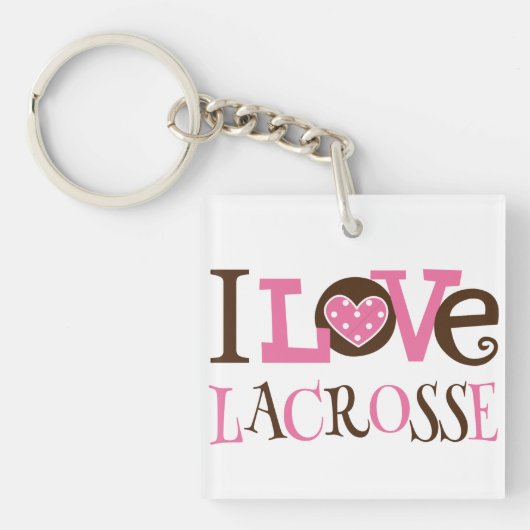 Lacrosse Coach of Player Gift Sleutelhanger (voorkant)