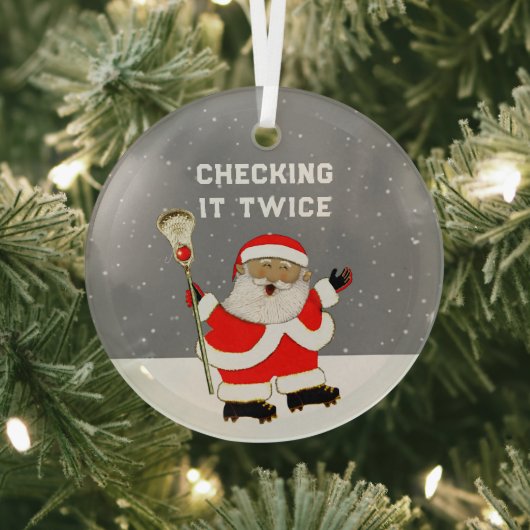 Lacrosse Collectible Glas Ornament (Insitu)