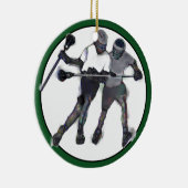 Lacrosse Collectible Keramisch Ornament (Rechts)