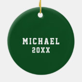 Lacrosse Collectible Keramisch Ornament (Achterkant)