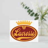 Lacrosse Crown Briefkaart (Staand voorkant)