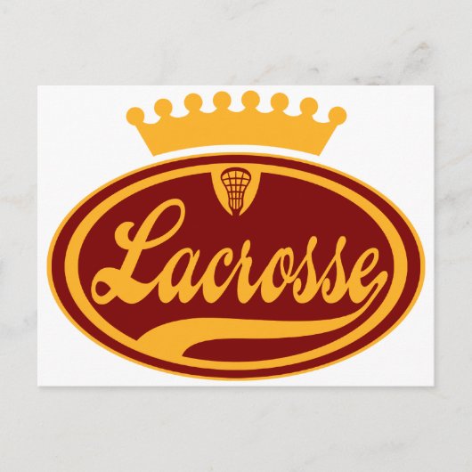 Lacrosse Crown Briefkaart (Voorkant)