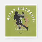 Lacrosse Custom Design Papieren servet (Voorkant)