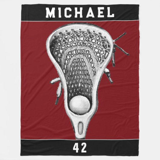 Lacrosse Decor Fleece Deken (Voorkant)