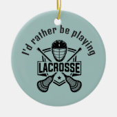 Lacrosse Design  Keramisch Ornament (Voorkant)