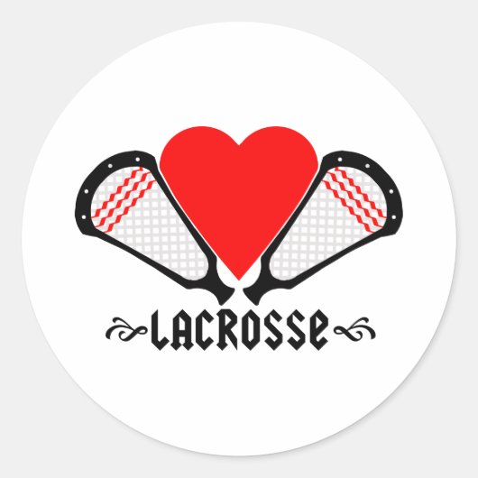 Lacrosse Design MeisjesLacrosse Sticker (Voorkant)