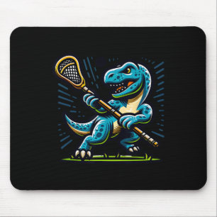 Lacrosse Dinosaur Trendy Sport Retro Grappig Voor  Muismat