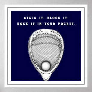 Lacrosse Doelman Poster