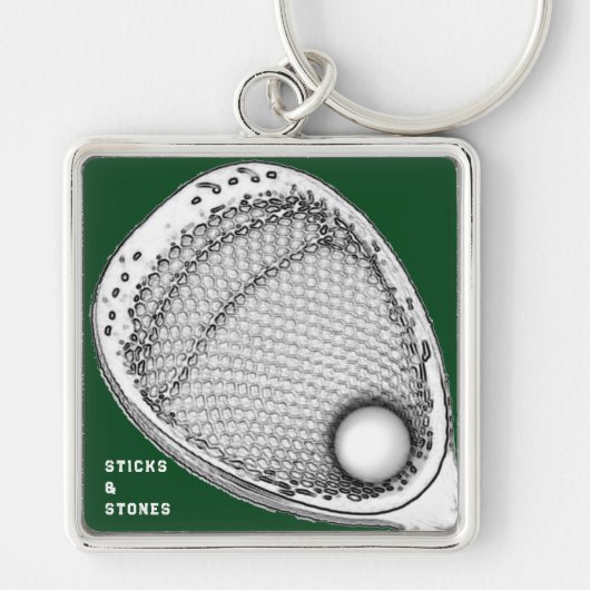 Lacrosse Doelman Sleutelhanger (Voorkant)