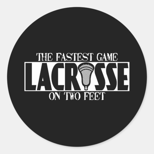 Lacrosse een snelste Sticker (Voorkant)