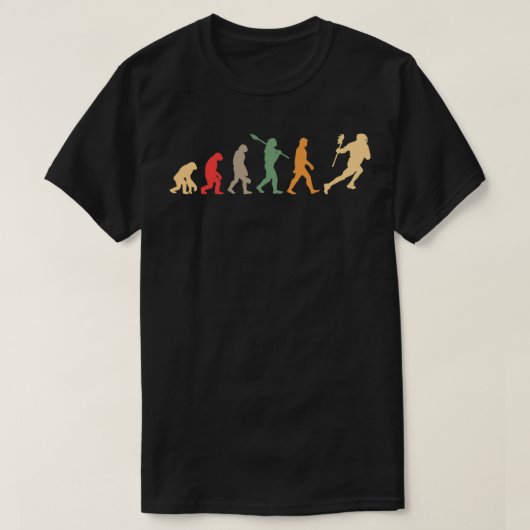 Lacrosse evolutie t-shirt (Design voorkant)
