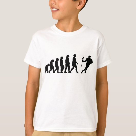Lacrosse Evolution - Funny Lacrosse T-shirt (Voorkant)