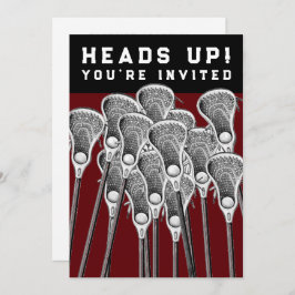 Lacrosse Feest Uitnodigingen