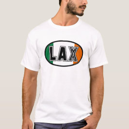 Lacrosse Flag Ireland Oval T-Shirt