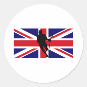 Lacrosse Flag IRock UK Sticker