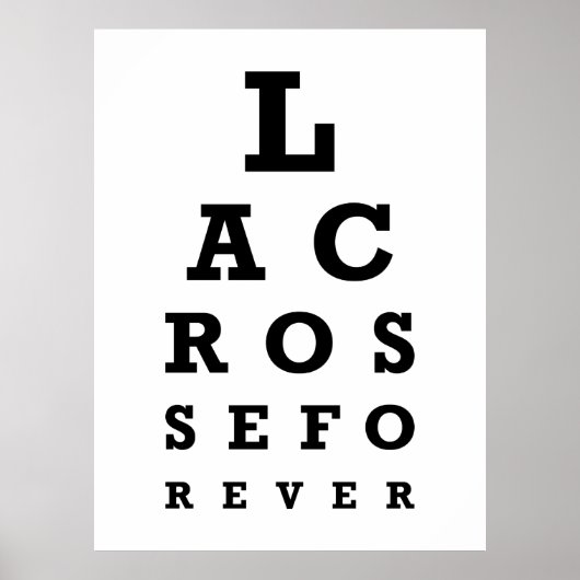 Lacrosse Forever Print - Groot (Voorkant)