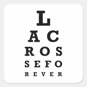 Lacrosse Forever Vierkante Sticker
