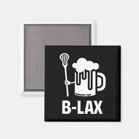Lacrosse Funny Gift Mannen Coach Bierliefhebber B- Magneet (Voorkant / Achterkant)