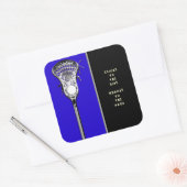 Lacrosse Funny Vierkante Sticker (Envelop)