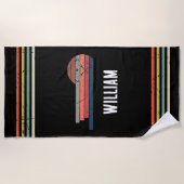 Lacrosse gepersonaliseerd strandlaken (Voorkant)