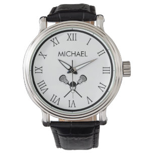  Lacrosse gepersonaliseerde naam Horloge