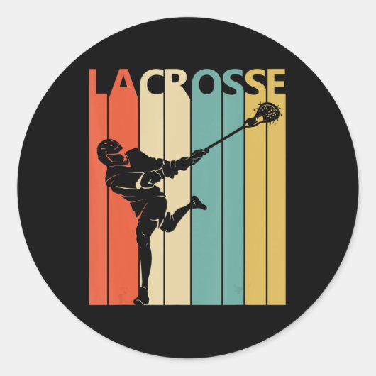  Lacrosse Gift Ronde Sticker (Voorkant)