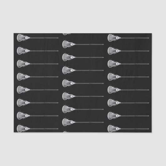 Lacrosse Gift Zwart Tissuepapier (Voorkant)