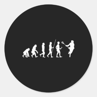 Lacrosse Gifts Voor Jongens Lax Lacrosse Player St Ronde Sticker