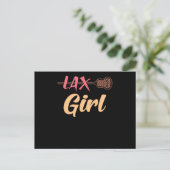 Lacrosse Girls Briefkaart (Staand voorkant)
