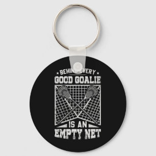 Lacrosse Goalie Behind Good Goalie Sleutelhanger
