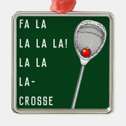 Lacrosse Goalie Collectible Metaal Ornament (Voorkant)
