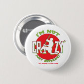 Lacrosse Goalie Design Pin Ronde Button 5,7 Cm (Voorkant /achterkant)