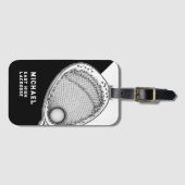 Lacrosse Goalie Gear Bagagelabel (Voorkant (horizontaal))