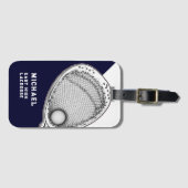 Lacrosse Goalie Gear Bagagelabel (Voorkant (horizontaal))