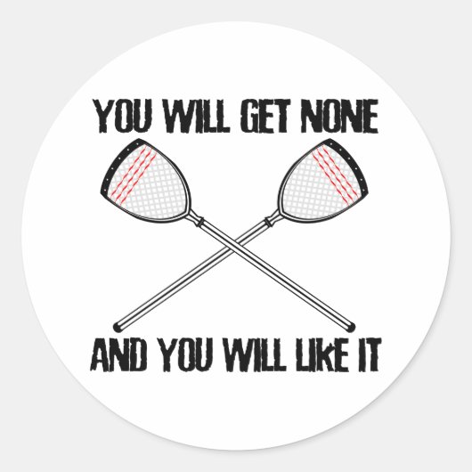 Lacrosse Goalie GeenEnLikeIt Sticker (Voorkant)