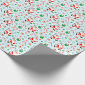 Lacrosse Goalie Holiday Gift Cadeaupapier (Hoek)